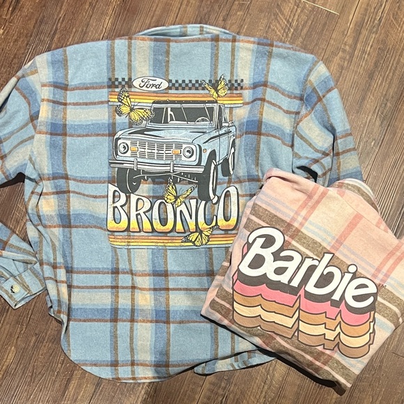 Barbie Tops - Ford Bronco & Barbie Shacket